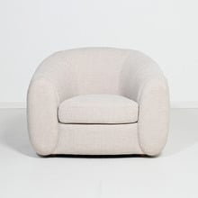 Beige Alex Upholstered Tub Chair